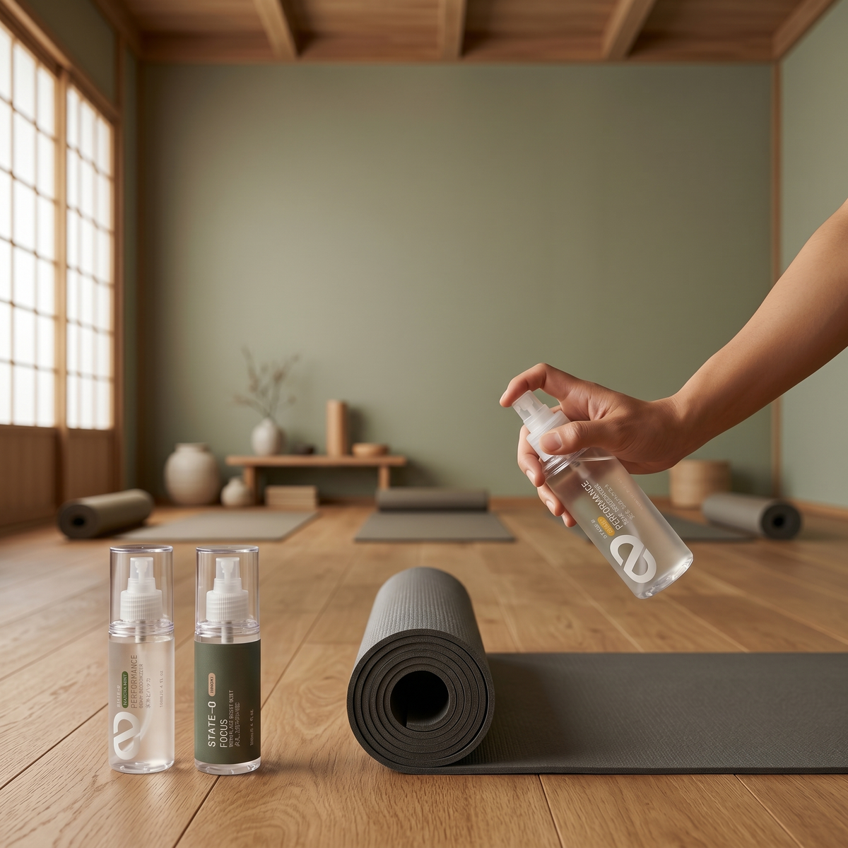 Natural Yoga Mat Cleaner With No Fragrance | STATE-0